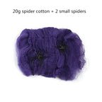 Halloween Decorations Artificial Spider Web Stretchy Cobweb Scary Party Halloween Decoration for Bar Haunted House Scene Props Lootquake LLC