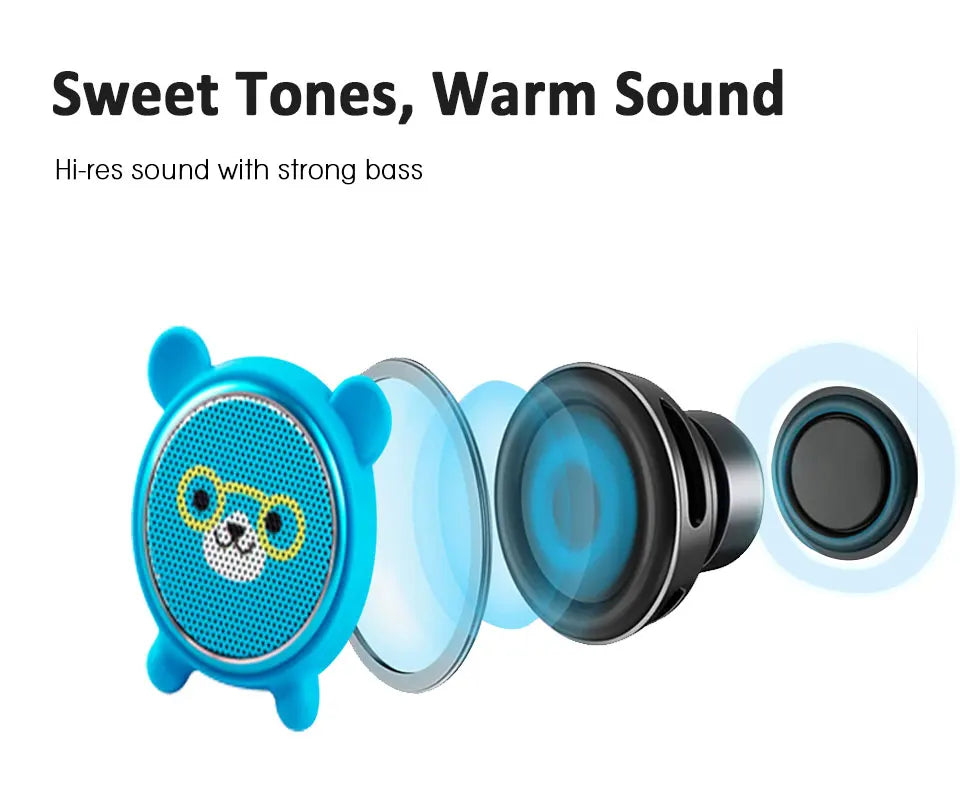 Wireless Bluetooth Animal Speaker Box HIFI Power Mini Speakers TWS Sound Speakers for Outdoor or Office home Panda Baby Lootquake LLC