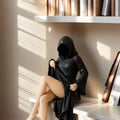 Mysterious Statue Black Robe Queen Bookshelf Statue, suitable as a gift for friends and family. Office desk decoration sculpture Lootquake LLC