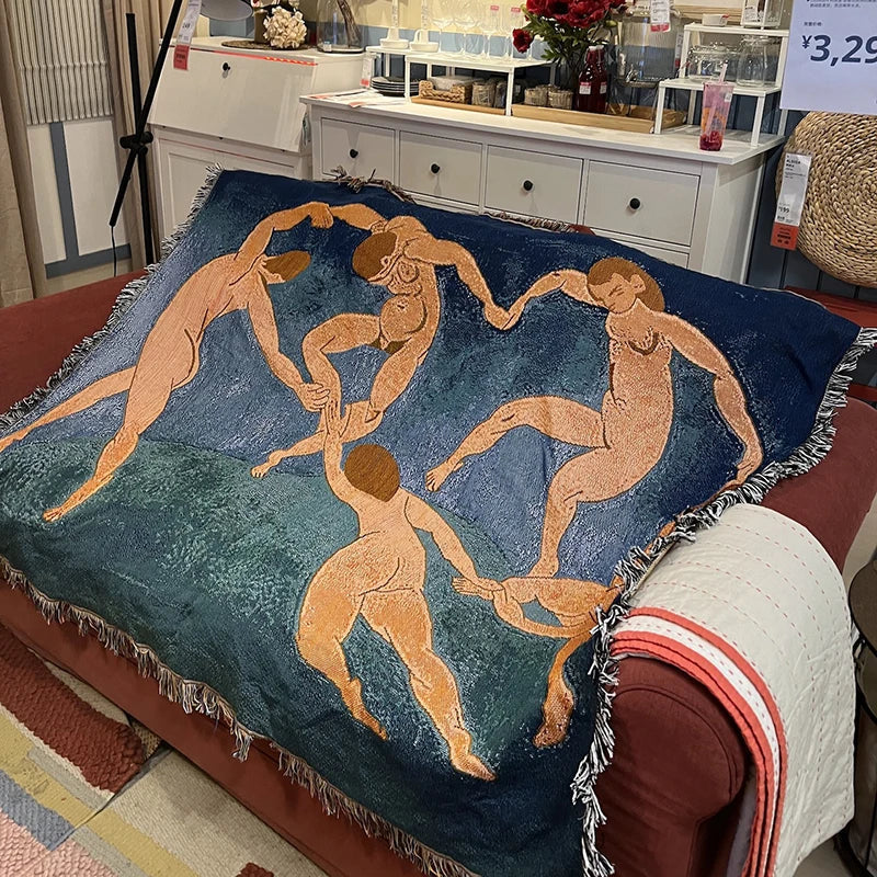 Casual Blankets Bed Decoration Woman Henri Matisse Carpet Sofa Sofa Blanket Throw Blankets Leisure Rug Single Tapestry drop ship Lootquake LLC