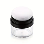 Travel-Friendly Loose Powder Case with Mushroom Sponge Puff & Mirror - Compact, Fragrance-Free Cosmetic Foundation Box Lootquake LLC