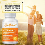 Vitamin D3 50000IU - Muscle Health, Strong Bones and Nervous System Health, Support Immune Lootquake LLC