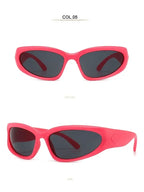 Unique Y2K Designer Luxury Sunglasses Women Rectangle Big Frame Sun Glasses For Men Outdoor UV Protection Classic 2000S Black Sh