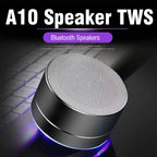 A10 Portable Bluetooth Speaker Music Stereo Surround Mini USB Outdoor Subwoofer Speaker Audio Player Speaker Mic Support SD Card Lootquake LLC