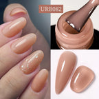 UR SUGAR Blue Color Rubber Base Gel Nail Polish Gold Glitter Base Gel Top Coat Soak Off UV LED Gel Nail Art Varnish Manicure Lootquake LLC
