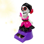 Halloween Car Decorations Car Dashboard Decorations Solar-Powered Shaking Head Ornament For Desktop Interior Home Men Women Lootquake LLC