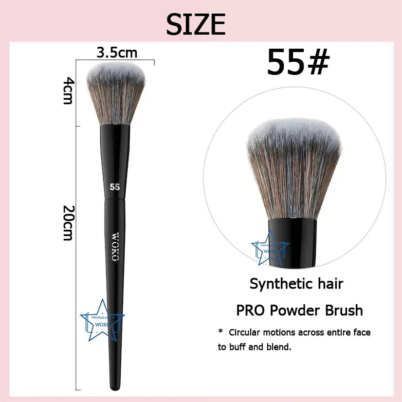 70 Pro Big Foundation Brush Cream Foundation Makeup Brush Chubby Professional Synthetic Hair Face Contour Foundation Makeup Tool Lootquake LLC