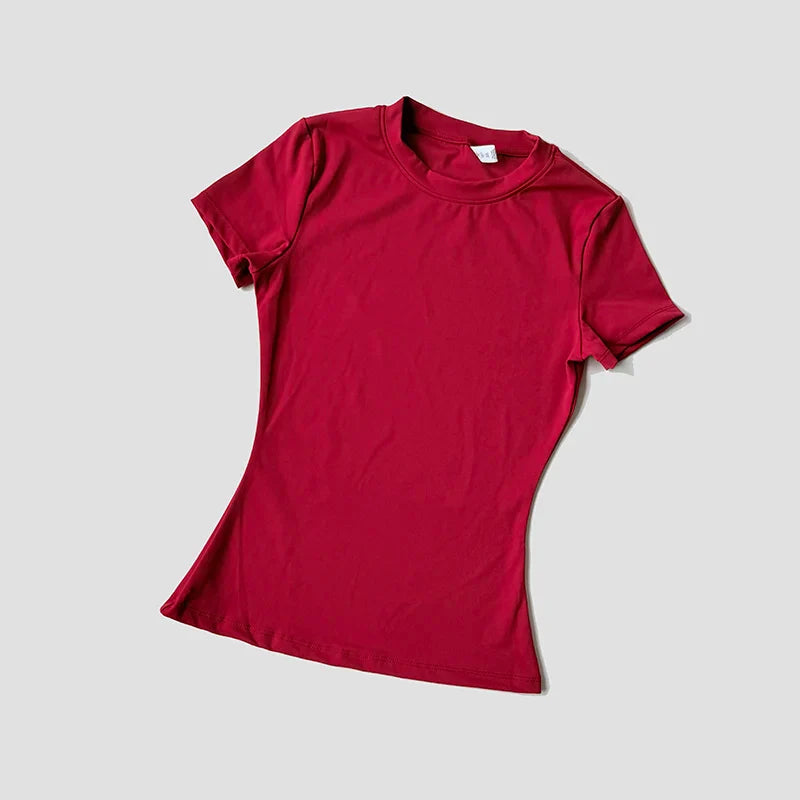 FlexiFit Seamless Yoga Tee for Active Women THRIXINE