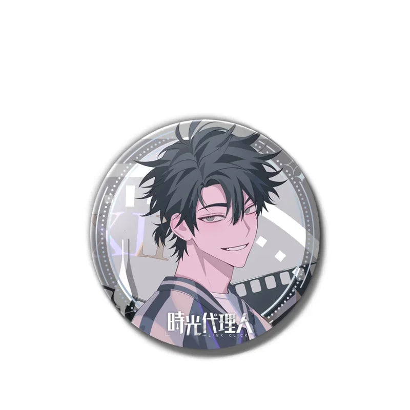 Anime Link Click Charles Lucas Jo Brooch Pin Badges Pins Cosplay Metal Brooches for Women Bag Accesorios Jewelry Fans Gifts