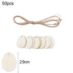 30-80mm Wooden Easter Eggs Pendants Blank Bunny Eggs Wood Chips Happy Easter Party Hanging Decoration Kids DIY Painting Crafts Lootquake LLC