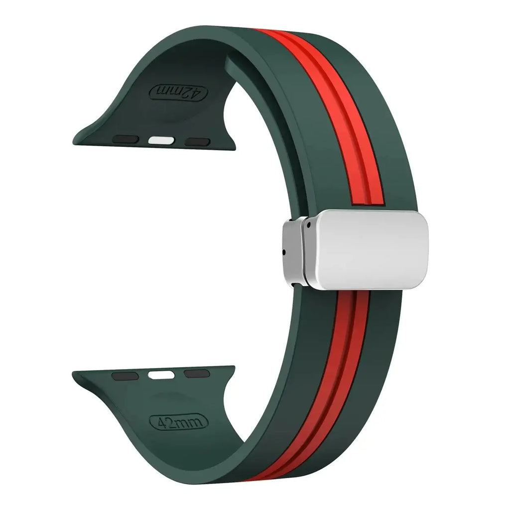 Apple Watch Silicone Strap - Durable Magnetic Closure Design - SJB-DIAMOND ELITES