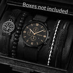 4/5PCS Fashion Men Watches Casual Male's Quartz Watch Bracelets Set Relogio Masculino Reloj Hombre（Without Box） Lootquake LLC