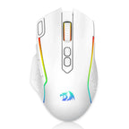 Redragon M810 Pro Wireless Gaming Mouse, 10000 DPI Wired Gamer Mouse w/ Rapid Fire Key, 8 Macro Buttons, Black/White Mouse Lootquake LLC