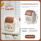 DIY Desktop Trash Can Creative with High Aesthetic Value Car Storage Bin Kitchen and Restaurant Desktop Garbage Disposal Lootquake LLC
