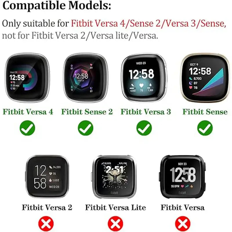 Fitbit Versa & Sense Leather Band - Classic and Stylish - SJB-DIAMOND ELITES