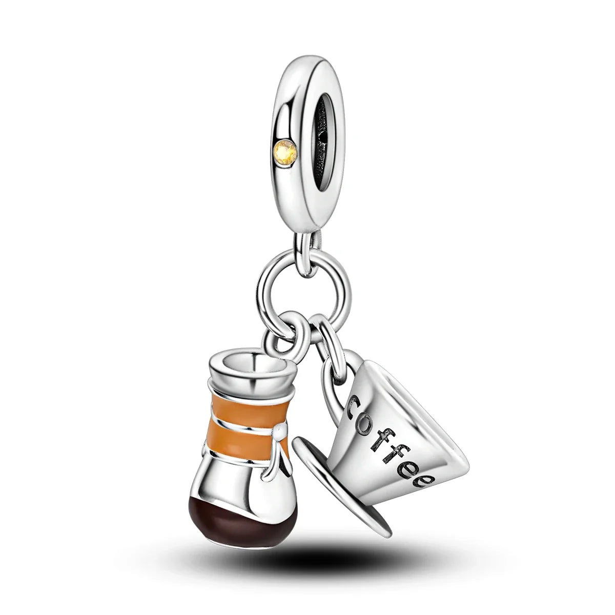Coffee Cup Charms 925 Silver Beads For Woman Fit Original Bracelet Making Fashion Jewelry Lootquake LLC