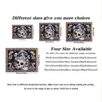 1pc Skeleton mushroom pattern tapestry, moon sun mandala tapestry, room decoration wall hanging Lootquake LLC