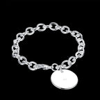 Fashion charm 925 Sterling Silver Bracelet for man woman Twisted rope chain fine jewelry Wedding party Christmas gift Lootquake LLC