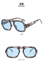 DOHOHDO 2025 Fashion Square Sunglasses Women New Retro Black Brown Thick Frame Pilot Sun Glasses Woman Chic Polygon Shades UV400
