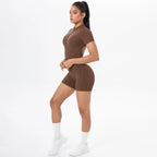 FlexiFit Backless Zip Jumpsuit - Women's Yoga Wear THRIXINE