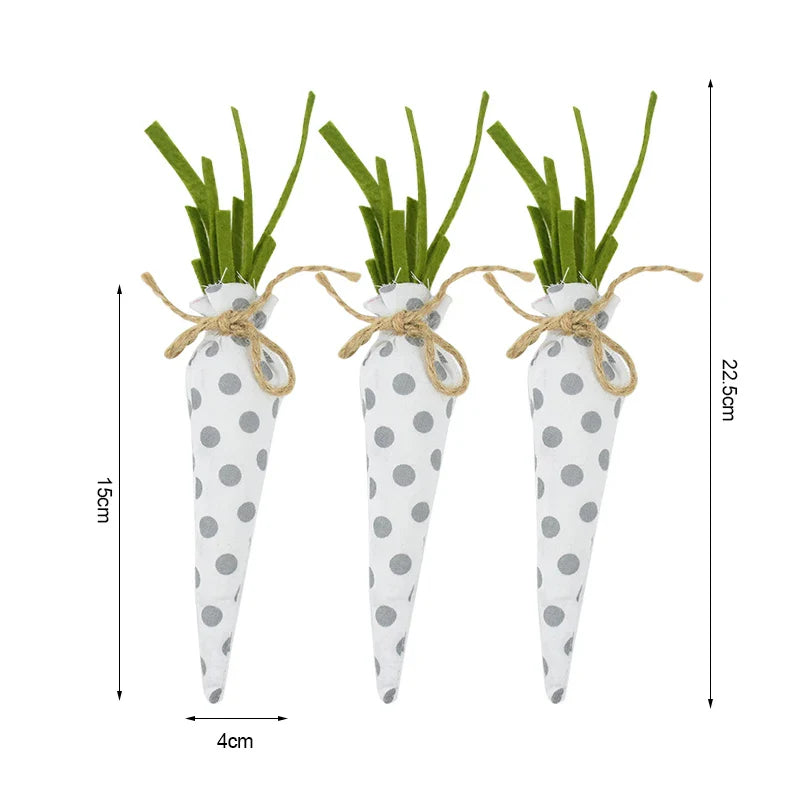 3/1pcs Nov Woven Easter Carrots Ornaments Hanging Pendant for Easter Home Decorations Supplies 2023 Kids Easter Favors Gifts Toy Lootquake LLC
