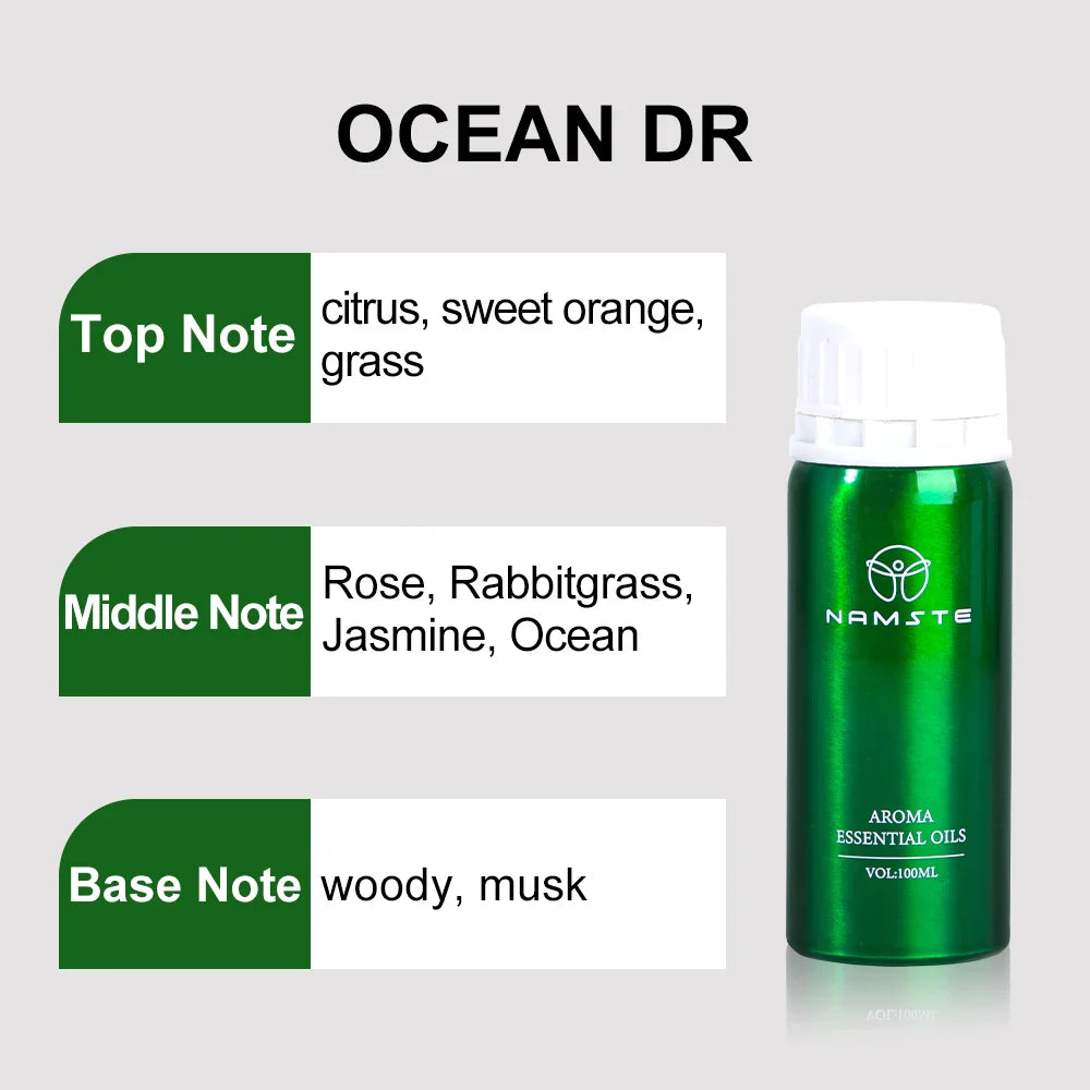 Namste 100ML Lavender Jasmine White Tea Sandalwood  Essential Oils For Humidifier Diffuser Perfume Home Fragrance  Air Freshener Lootquake LLC