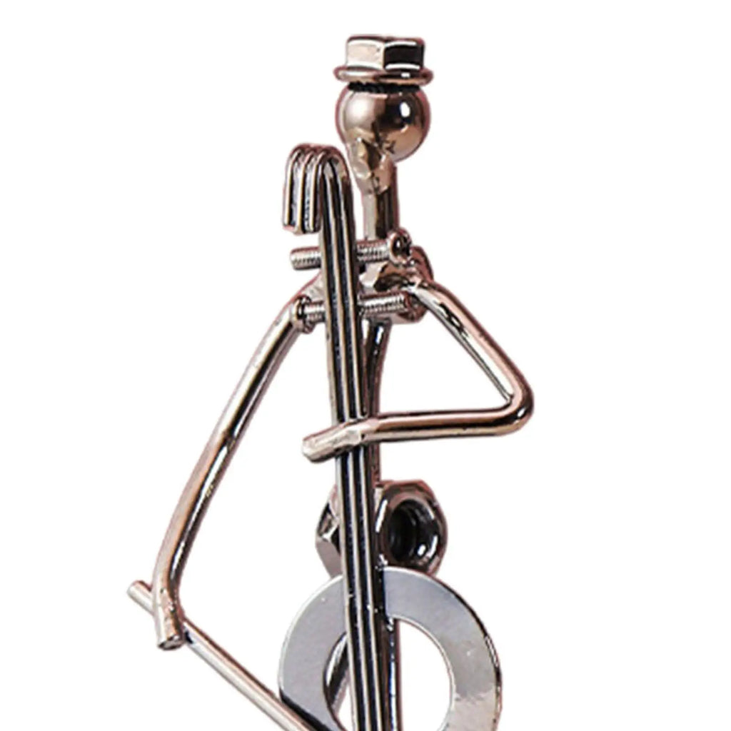 Musical Man Statue Musician Tabletop Figurine for Tabletop Spring Office Lootquake LLC