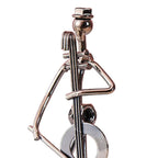 Musical Man Statue Musician Tabletop Figurine for Tabletop Spring Office Lootquake LLC