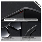 BARCUR Original Trendy White Pink Polarized Sunglasses Lightweight Comfort Square PC Eyewear for Women Sports UVA & UVB Protection Trendy Sun Glasses for Summer