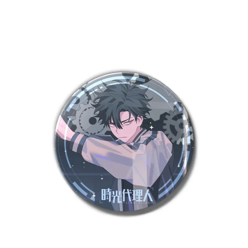 Anime Link Click Charles Lucas Jo Brooch Pin Badges Pins Cosplay Metal Brooches for Women Bag Accesorios Jewelry Fans Gifts