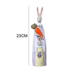 Cute Rabbit Statue Home Decor Bunny Easter Party Supplies Wedding Gift Craft Animal Bookshelf Bunny Sculpture Easter Decor