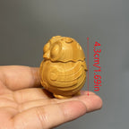 Adorable Mini Owl Sculpture - Handcrafted Wooden Art - Intricately Detailed Desktop Decor - Adds Charm to Any Space Lootquake LLC