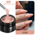 BORN PRETTY 60/30ml Hard Jelly Extension Nail Gel Polish French Nails Nude Pink White Clear Nail Supplies Gel for extension Lootquake LLC