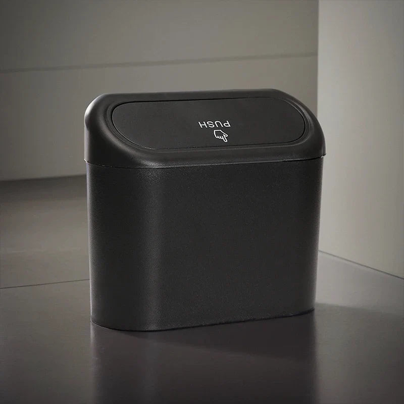 ABS square garbage bin, car mini garbage bin, suspended car dust storage box Lootquake LLC
