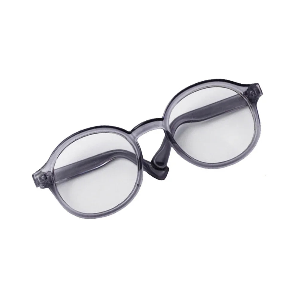 Labubu 6.5cm Transparent Plastic Glasses for 1/8 1/6 1/3 1/4 BJD for Labubu MSD Plush for EXO Doll Sunglasses Lootquake LLC