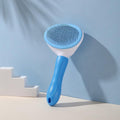 Pet Hair Remover Dog Brush Cat Comb Grooming Tools Dogs Accessories Cat Supplies Stainless Steel Beauty Massage Comb  Dog Cat Brush Pet Brush for Long and Short Hair with Self-Cleaning Brush Stevvex