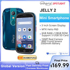 Unihertz Jelly 2 4 inch Mini Smartphone Android 11 Helio P60 Octa Core Unlocked 6GB 128GB NFC Cellphone 16MP Infrared Phone Lootquake LLC