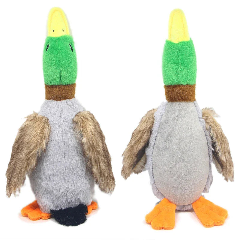 Cute Plush Duck Sound Pet Toys Stuffed Squeaky Animal Squeak Dog Toy Cleaning Tooth Dog Chew Rope Toys Pet Dog Accessories Toys Lootquake LLC