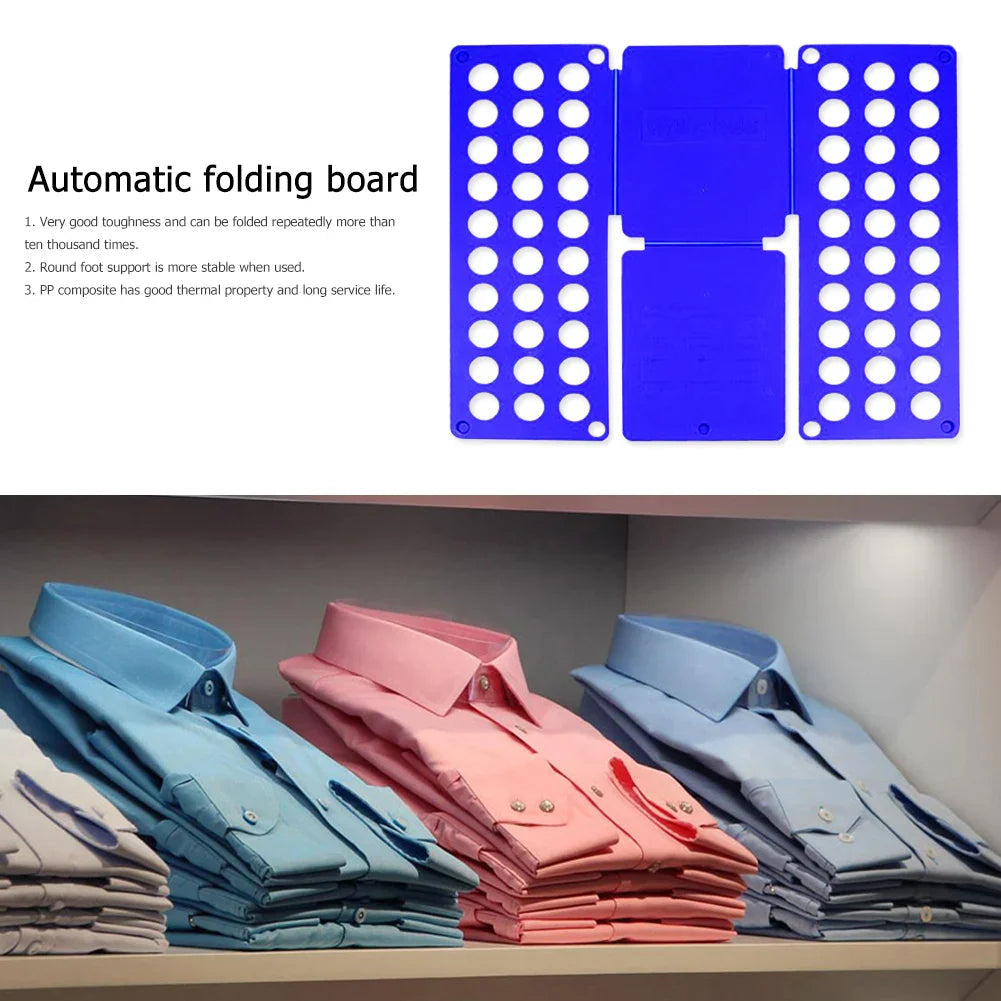 Plastic Clothes Folding Board Easy and Fast Kids Laundry Folder Shirt Folding Board Home Storage Tool for Kid Children Adults Lootquake LLC