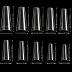 500Pcs False Nail Art Tips French Natural Transparent Coffin False Nails Tips Acrylic Uv Gel Nail Polish Manicure Lootquake LLC