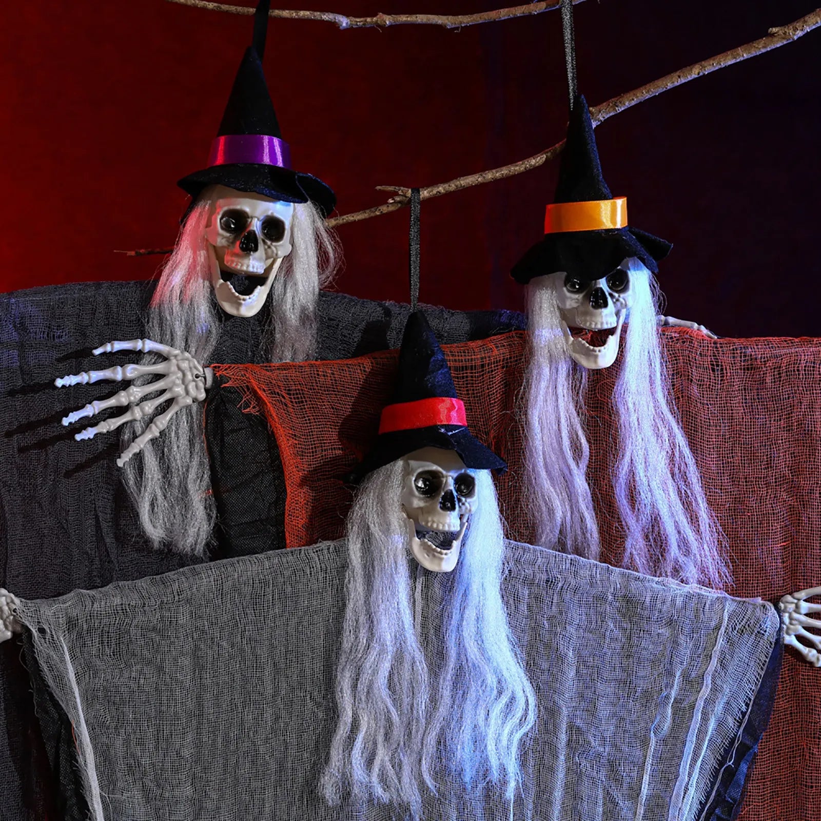 Halloween Skeleton Ghost Hanging Decoration Spooky Horror Ghost Props For Outdoor Indoor Garden Haunted House Reapers Ornament Lootquake LLC