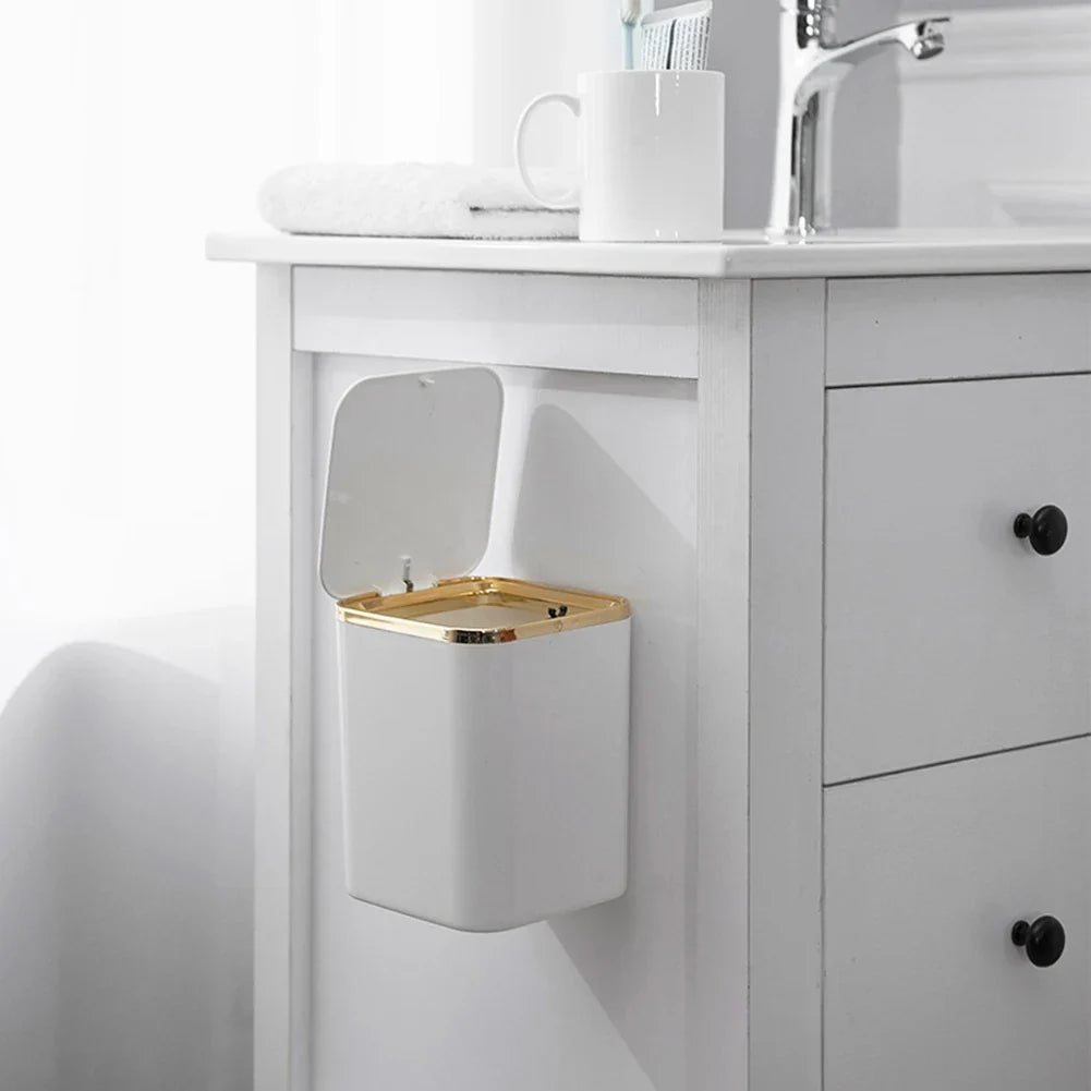 Mini Waste Bins Desktop Garbage Basket Home Table Plastic Trash Can Office Supplies Dustbins Car Portable Sundries Barrel Box Lootquake LLC