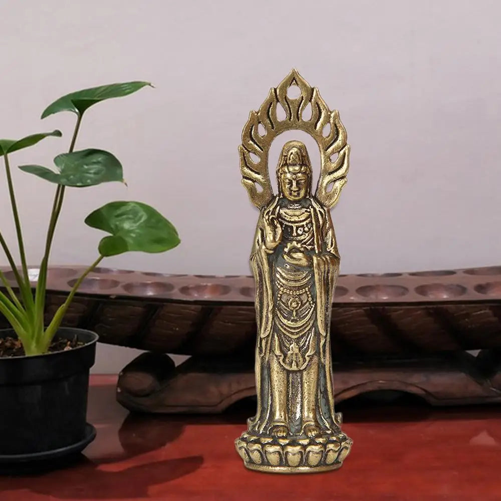 Kwan Yin Statues Buddha Figurine Craft 2.4 Inch Buddhist Avalokiteshvara Statue Chinese Feng Shui Sculpture Crafts Figurine Lootquake LLC