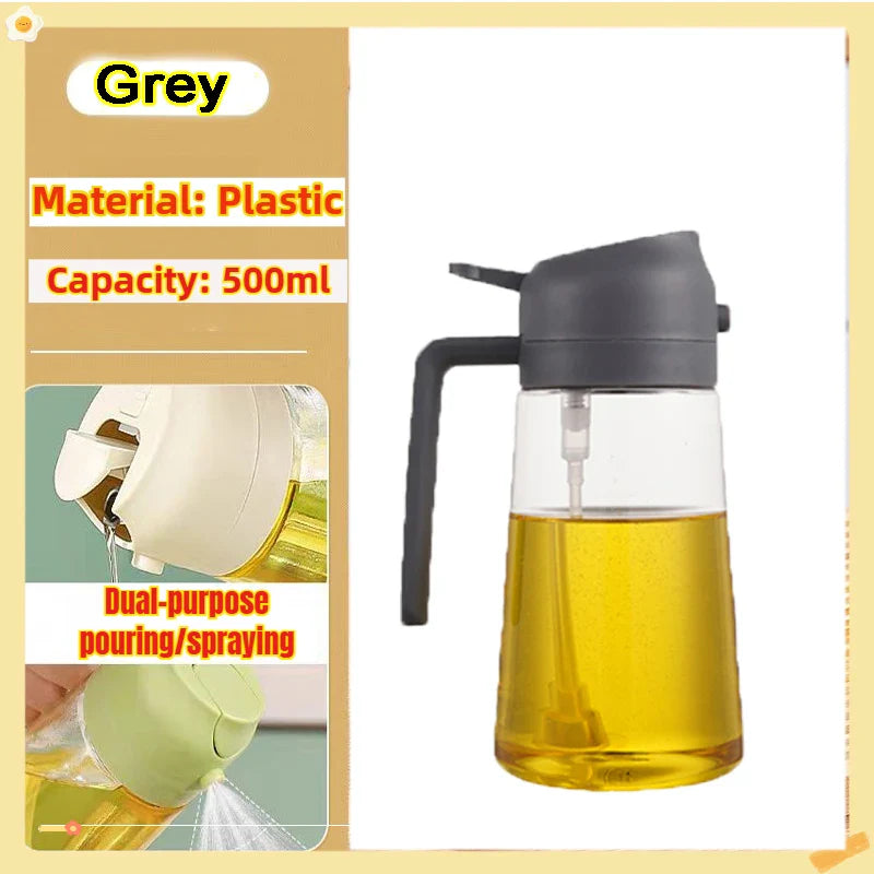 200/300/500ml Oil Spray Bottle BBQ Cooking Olive Oil Sprayer Plastic Baking Oil