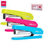 Deli Colorful Mini Stapler NO.10 Metal Effortless Fashion Staplers With Portable Compact Kawaii Stationery Shool Office Supplies Lootquake LLC