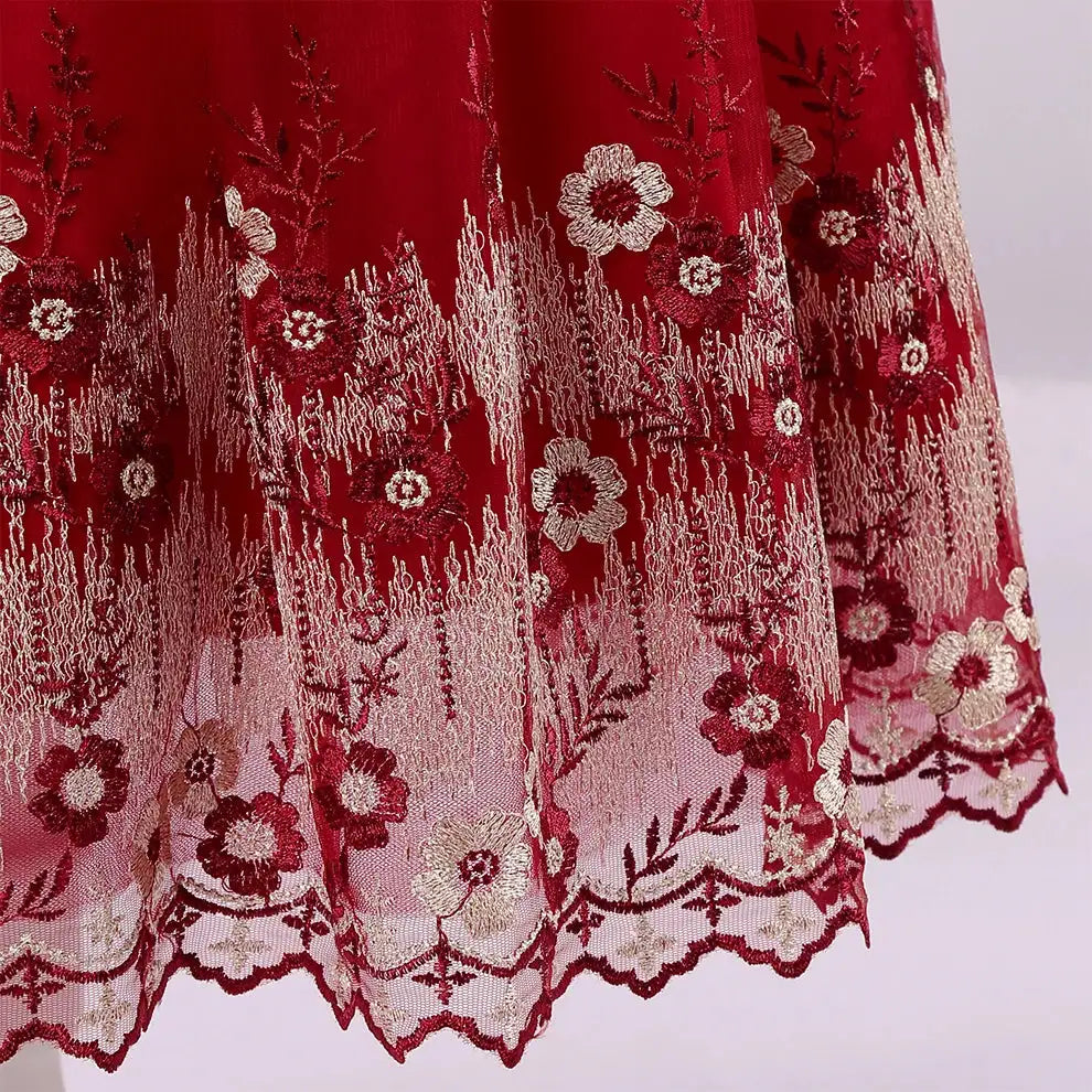 New Princess dress Large children's long dress Girl piano performance dress Festival party dress