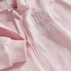 Adorable Infant Easter Romper with Hood Zipper Closure and Bunny Ears - Long Sleeve  for Spring Celebrations Lootquake LLC