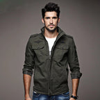 Casual Plus Military Jacket THRIXINE