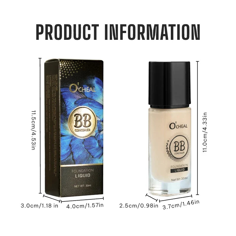 Full Coverage Foundation - Waterproof, Long-Lasting, Matte Finish, Ideal for Hiding Dark Circles Natural Look - All Skin Types Lootquake LLC