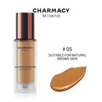 CHARMACY Foundation Makeup Base Liquid Concealer Professional Makeup Long Lasting Oil Control Matte Liquid Foundation Cosmetics